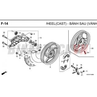 F-14_BÁNH SAU (VÀNH ĐÚC)