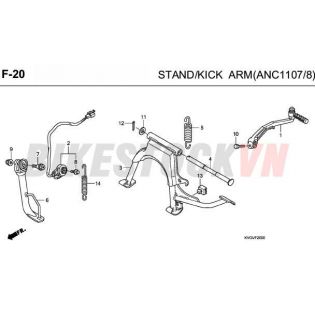 F-20_CHÂN CHỐNG/CẦN KHỞI ĐỘNG