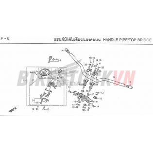 F-6_ỐNG TAY LÁI/CẦU TRÊN