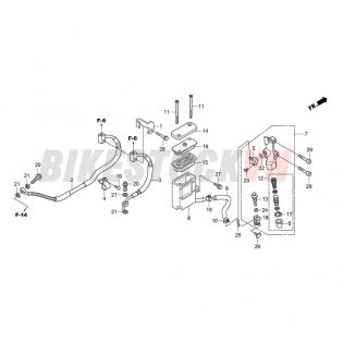 REAR BRAKE MASTER CYLINDER (2) (CBR250RA (TH))