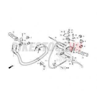 HANDLE LEVER/SWITCH/CABLE (ACB125BTF,G,H/CBTF,G,H)