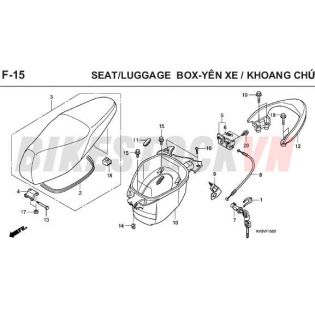 F-15_YÊN XE/HỘP CHỨA ĐỒ