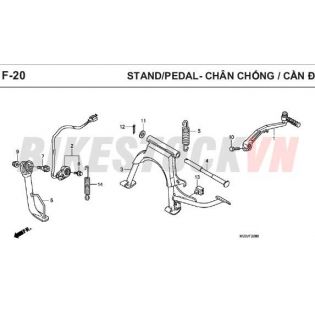 F-20_CHÂN CHỐNG/BÀN ĐẠP