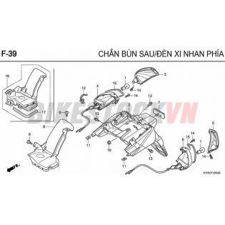 F39_CHẮN BÙN SAU/ ĐÈN XI NHANH PHÍA SAU