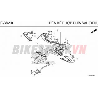 F38-10_ĐÈN KẾT HỢP PHÍA SAU/ ĐÈN SOI BIỂN SỐ