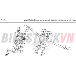 F-6_ỐNG TAY LÁI/CẦU TRÊN