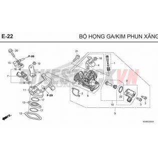 E22_BỘ HỌNG GA/KIM PHUN XĂNG