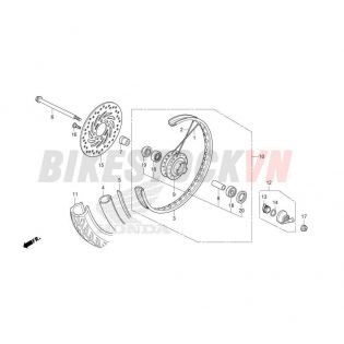 FRONT WHEEL (SPOKE/DISK BRAKE)