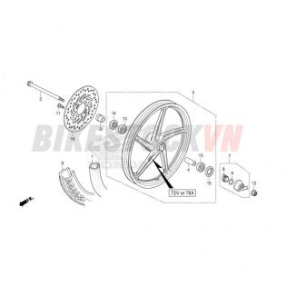 FRONT WHEEL (CAST/DISK BRAKE)