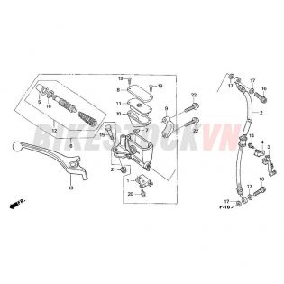 FRONT BRAKE MASTER CYLINDER (NF100R, MR)