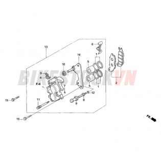 FRONT BRAKE CALIPER (NF100R, MR)