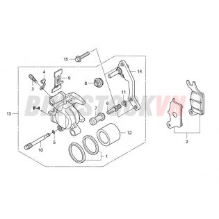 FRONT BRAKE CALIPER (NS110D/S)