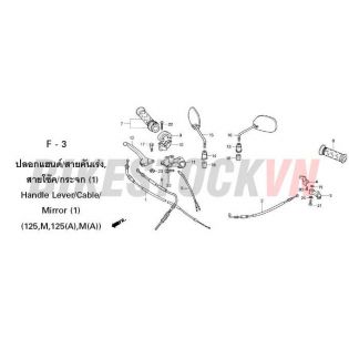 F-3_ỐNG TAY NẮM/GƯƠNG CHIẾU HẬU/DÂY