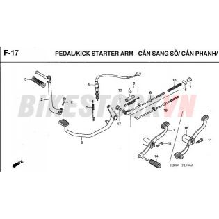 F-17_CẦN SANG SỐ/CẦN PHANH/ CẦN KHỞI ĐỘNG