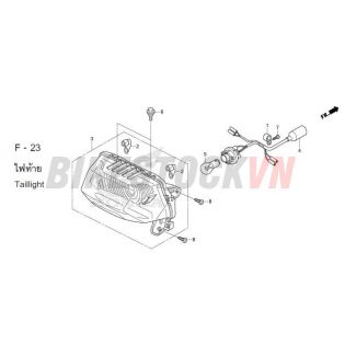 F-23_BỘ ĐÈN SAU
