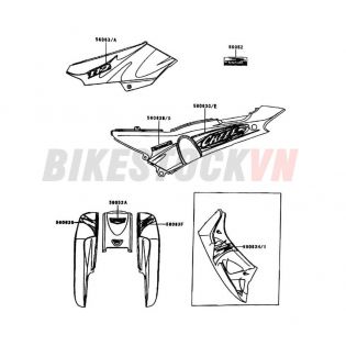 CHASSIS DECALS (C.B. RED) (AN110-J2/L2)