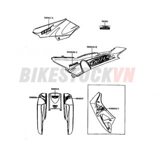 CHASSIS DECALS (M.T. BLUE) (AN110-J2/L2)