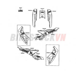 CHASSIS DECALS (C.B. BLUE) (AN110-J3/L3)