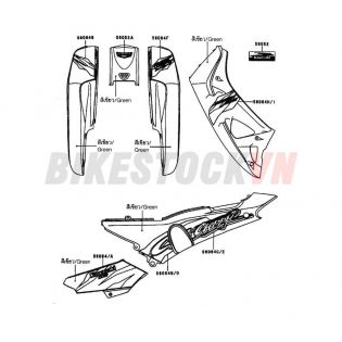 CHASSIS DECALS (GREEN) (AN110-W1/Z1)