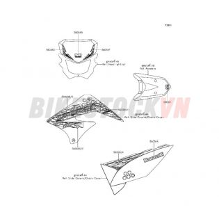 CHASSIS DECALS(GREEN)(DDF)