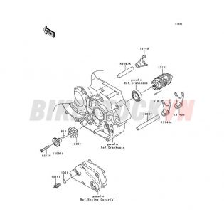 ENGINE GEAR CHANGE DRUM/SHIFT FORK(S)