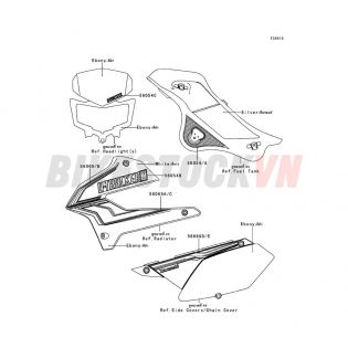 CHASSIS DECALS(BLUE)(VCF)