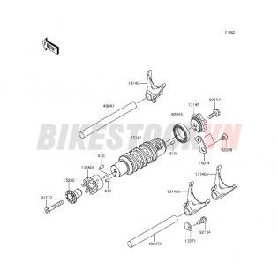 ENGINE GEAR CHANGE DRUM/SHIFT FORK(S)