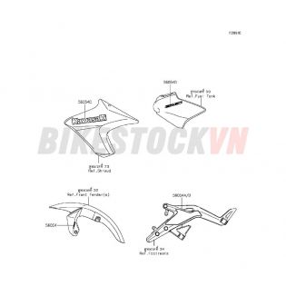 CHASSIS DECALS(WHITE)