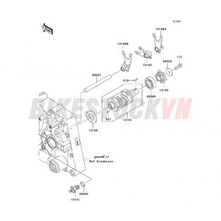 ENGINE GEAR CHANGE DRUM/SHIFT FORK(S)