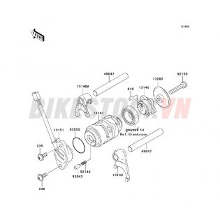 ENGINE GEAR CHANGE DRUM/SHIFT FORK(S)