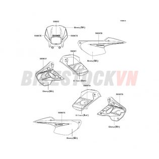 CHASSIS DECALS(SILVER)