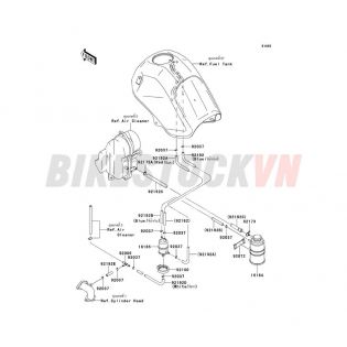 ENGINE FUEL EVAPORATIVE SYSTEM