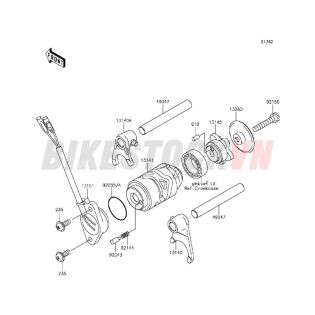 ENGINE GEAR CHANGE DRUM / SHIFT FORK(S)