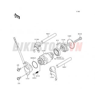 ENGINE GEAR CHANGE DRUM / SHIFT FORK(S)