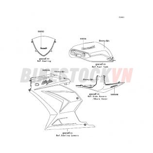 CHASSIS DECALS(EBONY)(K9F)