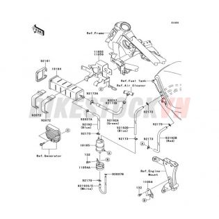 ENGINE FUEL EVAPORATIVE SYSTEM