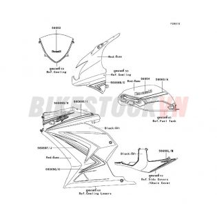 CHASSIS DECALS(RED)