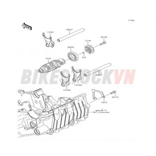 ENGINE GEAR CHANGE DRUM/SHIFT FORK(S)