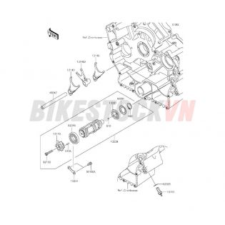 ENGINE GEAR CHANGE DRUM/SHIFT FORK(S)