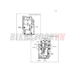 14ENGINE CRANKCASE BOLT PATTERN