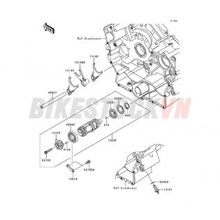 ENGINE GEAR CHANGE DRUM/SHIFT FORK(S)