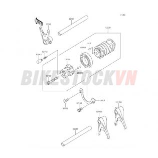 ENGINE GEAR CHANGE DRUM/SHIFT FORK(S)