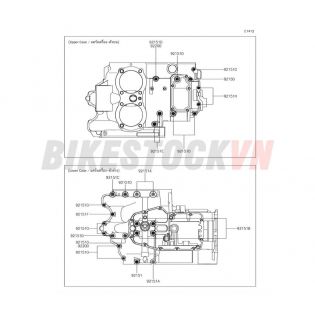 ENGINE CRANKCASE BOLT PATTERN