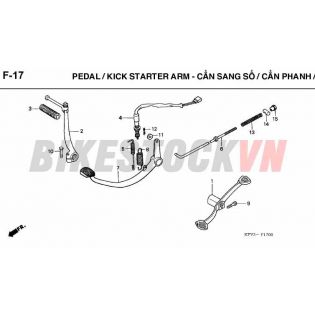 F17_CẦN SANG SỐ/ CẦN PHANH/ CẦN KHỞI ĐỘNG