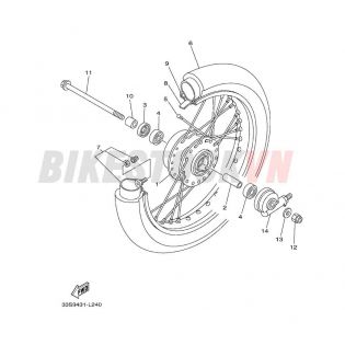 FRONT WHEEL FOR SPOKE WHEEL(1PN7)