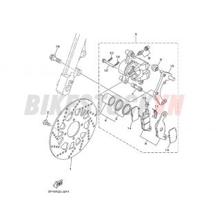 FRONT BRAKE CALIPER(5P07/8)