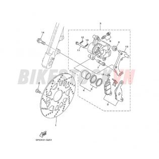 FRONT BRAKE CALIPER (5P01/2)