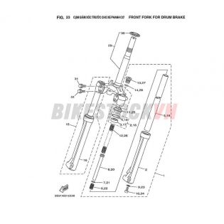 FIG-23_CỤM GIẢM XÓC TRƯỚC CHO XE PHANH CƠ