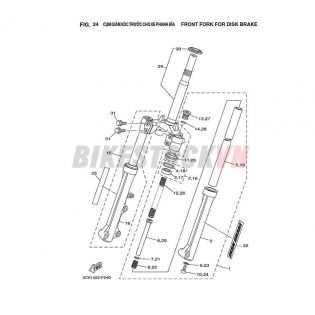 FIG-24_CỤM GIẢM XÓC TRƯỚC CHO XE PHANH ĐĨA