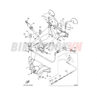 STEERING HANDLE & CABLE(1FP1/2)